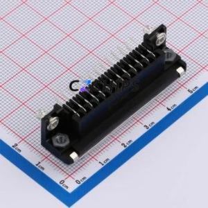 5747846-4 D-Sub/VGA Connector Bent Lead Through Hole Connector Female 25P Right Angle Insert 2 - Product Image 2