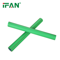 Tuyau PPR haute pression pour plomberie, fourni par l'usine IFAN, matériau vert OEM ODM, 20-75 mm, tuyau d'eau PPR