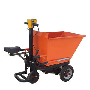 Petit véhicule de transport de cendres de camion à benne basculante électrique à trois roues pour le chariot à plate-forme d'acier inoxydable d'outils de chantier - Product Image 2