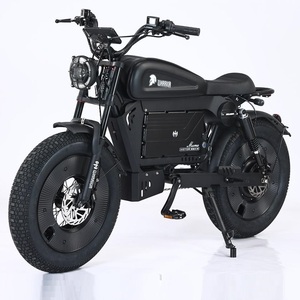 <span class=keywords><strong>Bicicleta</strong></span> Eléctrica HCBK-SS10 de 20 Pulgadas con Rueda Ancha Black Warrior de Suspensión Completa, 3000W para EE. UU. / 250W para la UE - Product Image 4