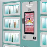HAUMR Library Holds Locker RemoteLocker LibCabinet HF Locker Unattended Kiosk: Quiosco sin asistencia con cámara facial, escaneo de QR y lector de tarjetas para el inicio de sesión