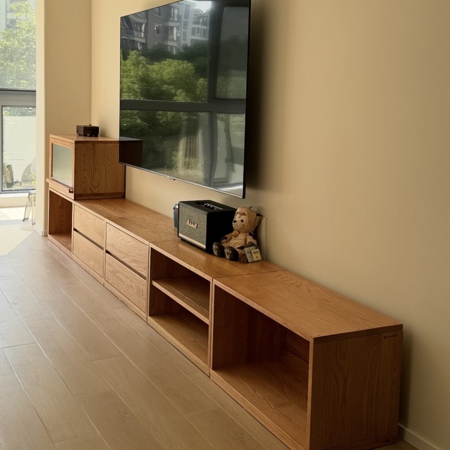 Easy Assembly High Quality TV Stand Modern Wooden Media Console Wholesale Living Room Entertainment Center Storage Cabinet