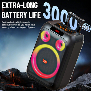SING-E ZQS12159 Altavoz <span class=keywords><strong>Karaoke</strong></span> con Ruedas de 12 Pulgadas, Bluetooth, TWS, Micrófono Inalámbrico de Alta Potencia, Ideal para Escenarios y Regalos - Product Image 2