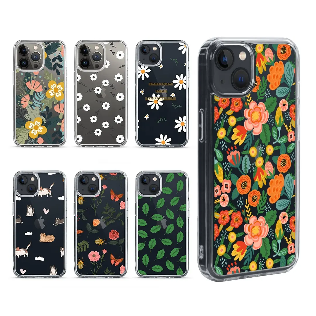 Custom Logo Printing Shock Proof TPU PC Hard Girly Phone Case for iPhone 13 Mini Case Cute 12 13pro Max Acrylic Phone Cases