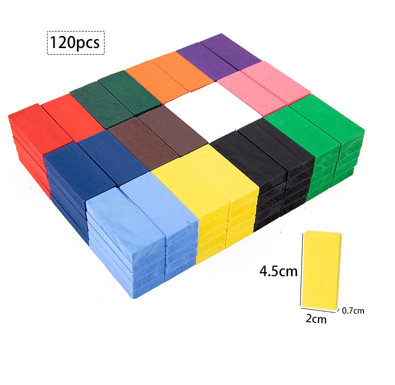 Wellgro Bloques De Madera 1200 Piezas – 11 Colores Con Bolsa De Almacenamiento, Ideal Para Creatividad Infantil