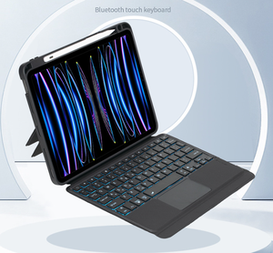 Venta caliente para iPad Pro 12,9 pulgadas 2022 BT teclado inalámbrico funda protectora 12,9 "retroiluminación <span class=keywords><strong>Touchpad</strong></span> - Product Image 4