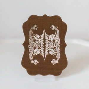 Biglietti di Auguri in Velluto con Motivo Echo in Rilievo Pressato a Mano per Ringraziamenti, Matrimoni, Feste e Natale - Product Image 4