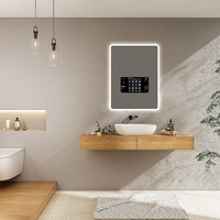 Miroir intelligent tactile moderne Bathnology avec TV Android LED, étanche, Bluetooth, Wi-Fi, surveillance de l'état de la peau pour la maison et l'hôtel