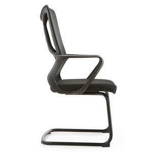 Silla de Oficina Personalizada Negra con Respaldo Medio y Malla, Silla Ejecutiva para Sala de Reuniones, Silla para Sala de Conferencias - Product Image 4