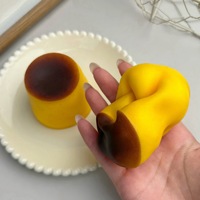Nouveau Savon Croquant Squishy au Beurre d'Arachide, Rempli de Perles ASMR, Savon en Barre Fait Main Réaliste, Promotionnel