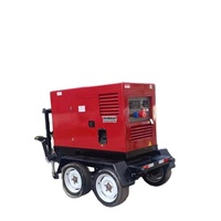 Mesin Las Pipa Tipe Silent Industri 500A Baru, Berpendingin Air, Terintegrasi Stasiun Ganda, Argon Arc, Generator Las Diesel