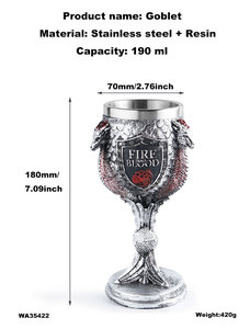 <span class=keywords><strong>Gobelet</strong></span> à bière nordique personnalisé, verre à vin d'Halloween, tasses en acier inoxydable <span class=keywords><strong>Game</strong></span> <span class=keywords><strong>of</strong></span> <span class=keywords><strong>Thrones</strong></span> pour <span class=keywords><strong>café</strong></span>, décoration <span class=keywords><strong>de</strong></span> pub, autres cadeaux - Product Image 2