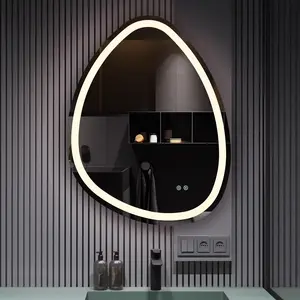 Trucco irregolare specchio decorativo Hotel casa appesa parete LED bagno specchio Anti-appannamento, a prezzi accessibili