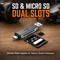 Lecteur de cartes SD TF USB 3.0 Type-C haute vitesse 5 Gbps en aluminium, adaptateur de carte mémoire OTG Plug and Play pour ordinateur portable, téléphone, PC