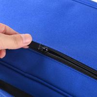 Sac de rangement pour marqueurs à double fermeture éclair en tissu Oxford, grande capacité, portable, étui pour crayons de couleur pour artistes avec poignée de transport