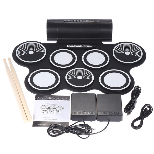 Beginner Silicone Electronic Drum Set With Factory Price