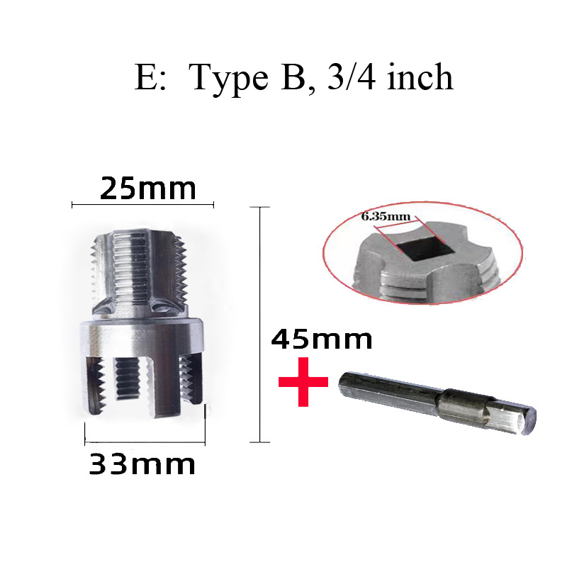 E: Type B, 3/4 inch