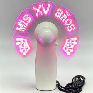 พัดลมมือถือขนาดเล็กปรับแต่งได้ พร้อมไฟ LED  แบบพกพา  รับผลิตตามแบรนด์ OEM  แบตเตอรี่เปลี่ยนได้  โลโก้ส่วนตัว  สำหรับใช้ในบ้าน - Product Image 3