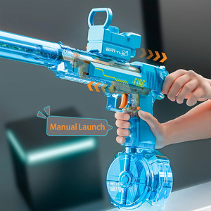 ปืนฉีดน้ำไฟฟ้า Desert Eagle พร้อมไฟ แสงสีสันสวยงาม ยิงอัตโนมัติ ของเล่นปาร์ตี้ริมสระน้ำสำหรับเด็กช่วงฤดูร้อน - Product Image 4