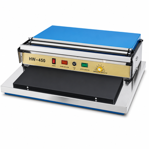 Machine à film alimentaire commercial 300W, scelleuse et coupe-film pour barquettes alimentaires, pour supermarchés, restaurants et cuisines - Product Image 1