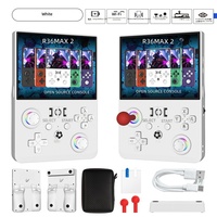 Console de jeu portable open-source R36MAX2, best-seller transfrontalier, compatible avec les jeux NES et PSP, filaire et portable
