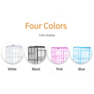 กรงสุนัขพับได้ขนาดใหญ่สำหรับกลางแจ้ง กรงสัตว์เลี้ยงโลหะแบบพับเก็บได้ กรงสุนัขแบบซ้อนได้สำหรับสุนัขขนาดใหญ่ มีล็อคสำหรับการเดินทาง ตั้งแคมป์ และเป็นคอกสุนัข - Product Image 4