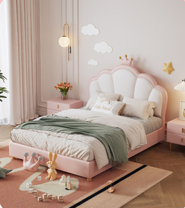 <span class=keywords><strong>Letto</strong></span> <span class=keywords><strong>singolo</strong></span> scorrevole moderno e personalizzabile, modello Castello dei Sogni con sponda di protezione per bambine, comodo mobile in legno per camera da <span class=keywords><strong>letto</strong></span> - Product Image 1
