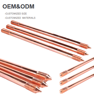 Asta di <span class=keywords><strong>Terra</strong></span> in Acciaio al Carbonio Q235 Rivestita in Rame 14,2mm per Sistema di Messa a <span class=keywords><strong>Terra</strong></span> e Protezione dai Fulmini - Product Image 2