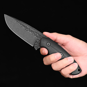 Yangjiang Fabriek <span class=keywords><strong>1095</strong></span> Koolstofstaal Jachtmessen G10 Handvat Zwarte Outdoor Vast Mes Wandelmessen - Product Image 6