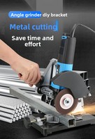 Support de meuleuse d'angle amélioré, universel, multifonctionnel, robuste, support modifié pour scie à table et machine de découpe manuelle