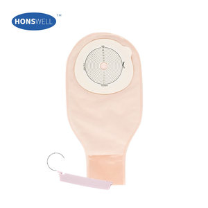 Bolsa de ostomía, bolsa anal, estoma médico, base hidrocoloide de una pieza con apertura, cierre anal artificial, exportación 10 unidades - Product Image 1