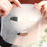 Masque facial sec transparent en hydrogel épaissi, écologique, hydratant et régulateur de sébum