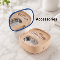 Accessoires GT-M2 8ml Batterie DC5V Nettoyeur à ultrasons portable automatique 5W 3min en acier inoxydable pour lentilles de contact et petits bijoux