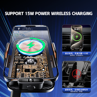 Chargeur de voiture magnétique sans fil, support de téléphone magnétique pour iPhone 15W, chargeur de voiture rapide avec chargeur sans fil
