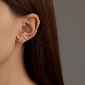 Zircon sieste Clip sur boucles <span class=keywords><strong>d</strong></span>'oreilles 925 argent Sterling sieste dos plat <span class=keywords><strong>boucle</strong></span> <span class=keywords><strong>d</strong></span>'<span class=keywords><strong>oreille</strong></span> Piercing bijoux - Product Image 4