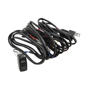 12V 5Pin Rocker lazer açık kapalı su geçirmez anahtarı güç rölesi Blade sigorta 14AWG ağır arazi arabası ışığı Bar kablo demeti kiti - Product Image 3
