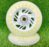 Patins à roulettes de vitesse en ligne professionnels personnalisés YSMLE Factory, roues à rebond élevé, 110 mm