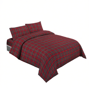 Juego de Funda de Edredón 100% Algodón, Diseño Kilt, Tamaño Individual Francés 200x200cm - Product Image 3