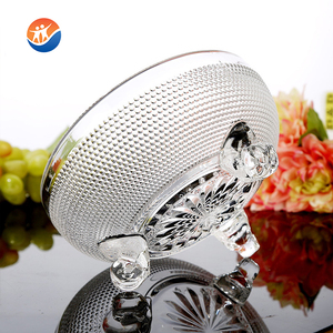 لوحة زجاجية شفافة منقوشة بتصميم فاخر لسلطة الفاكهة - Product Image 3