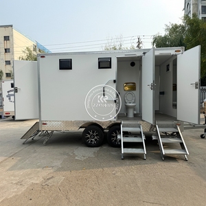 Outdoor Bathroom Mobile Trailer Restroom Vip Luxury Toilet Cabin Portable Chemical Toilets - Product Image 2