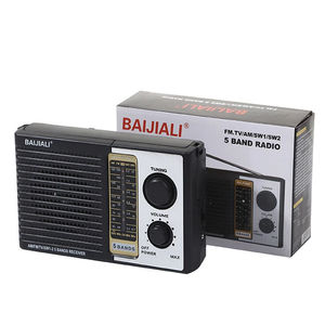 Factory Retro Plastic Portable AM FM SW 5 Band Radio Rechargeable 70dB HiFi <b>Speaker</b> USB Power Home Outdoor <b>Mini</b> Audio Player - Product Image 3
