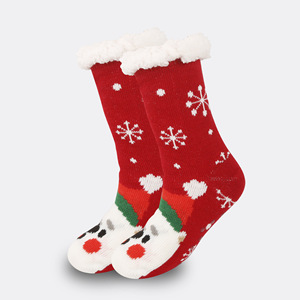 Calcetines de Piso con Diseño de Animales de Dibujos Animados, Calcetines de Invierno Cálidos para la Nieve, Calcetines de Peluche para Dormir en Casa, Calentadores de Piernas - Product Image 4