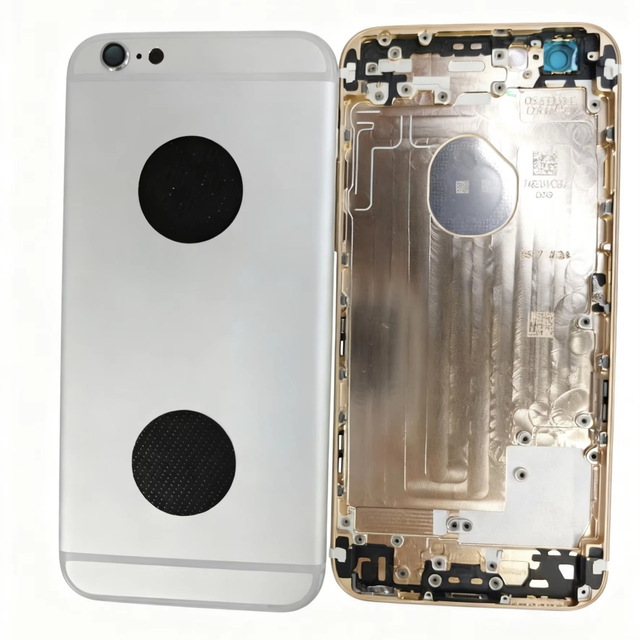 For 6 Aluminum Alloy Battery Back Cover Housing-Black/Gold/Silver/Rose Gold/Red Bar Design Original Replacement 100%