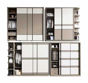 Armario Moderno con Puertas Abatibles y 5+ Cajones |   Almacenamiento para Dormitorio Duradero de MDF, Ecológico y que Ahorra Espacio - Product Image 3