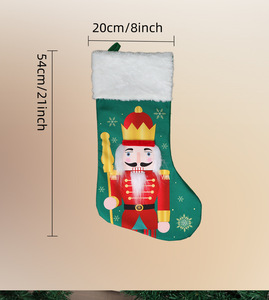 <span class=keywords><strong>Chaussette</strong></span> <span class=keywords><strong>de</strong></span> Noël en velours brodé motif Soldat <span class=keywords><strong>Casse</strong></span>-<span class=keywords><strong>Noisette</strong></span>, idéale pour décorer la maison et offrir des bonbons - Product Image 4