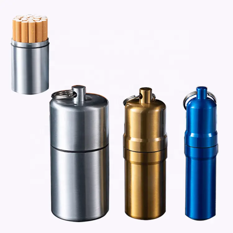 Draagbare 20 10 5 Capaciteit Geurdichte Sigarettenkoker Metalen Tabak Opbergdoos Aluminium Waterdichte Sigarettenkoker
