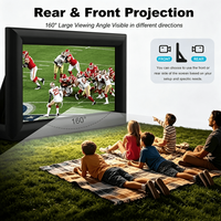 Écran de projection gonflable de 20 pieds, écran de cinéma portable gonflable, pour les soirées cinéma dans la cour ou à la piscine