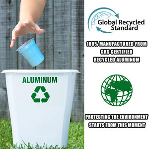 OEM Classic <b>Reusable</b> Camping & Party Aluminum 16 oz <b>Coffee</b> Mug <b>Cups</b> with Custom Color for Beer - Product Image 6