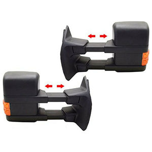 PAIRE Rétroviseurs De Remorquage Chauffants à réglage Électrique Avec Clignotants Pour 03-07 Ford SD Miroir Latéral - Product Image 2