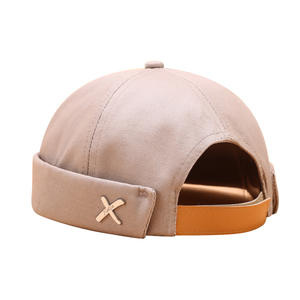 Nouveau chapeau de propriétaire pour hommes printemps <span class=keywords><strong>et</strong></span> été rue tendance Melon chapeau de fourrure rétro sans bord métal Standard marin peintre chapeau femmes - Product Image 5